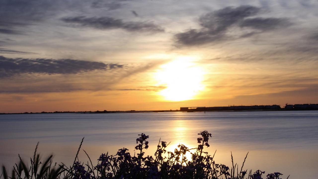 Lever de soleil sur Gruissan